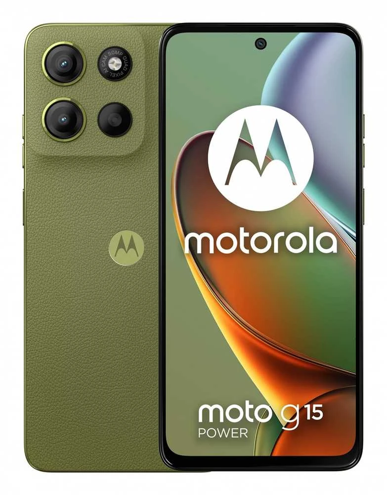 Motorola moto g15 power 17,1 cm (6,72 colio) Dviguba SIM kortelė „Android 15“ 4G USB C tipo 8 GB 256 GB 6000 mAh Žalias