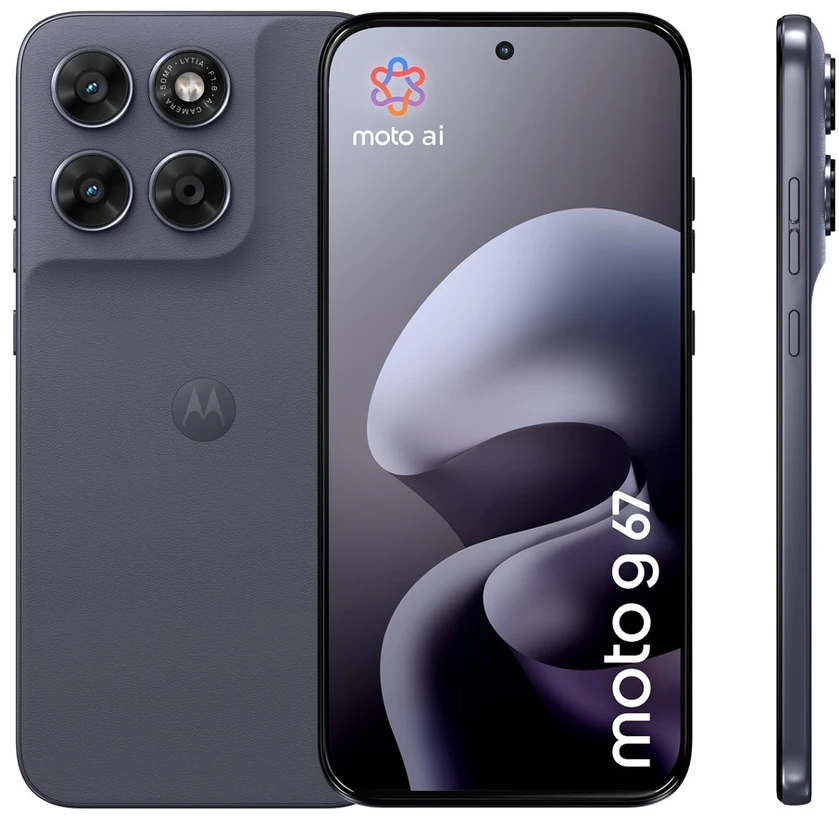 „Motorola Moto G67“ 17,3 cm (6,8 colio) hibridinis dviejų SIM kortelių „Android 16.0“ 5G USB C tipo 8 GB 256 GB 5200 mAh Pilkas