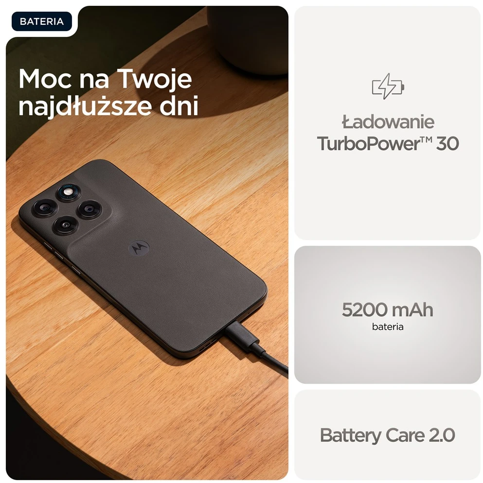 Motorola moto g77 17,3 cm (6,8") hibridinis dvigubos SIM „Android 16.0“ 5G USB Type-C 8 GB 128 GB 5200 mAh juodas