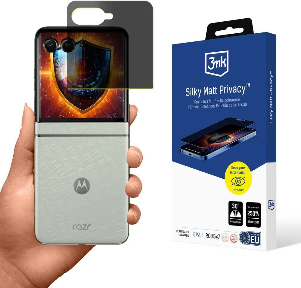 3Mk apsauga Motorola Razr 60 - 3mk šilkinis matinis privatumas