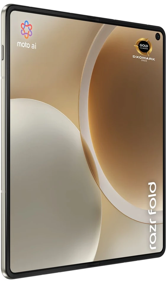 „Motorola razr fold“ 20,6 cm (8,09 colio) dviejų SIM kortelių „Android 16.0“ 5G USB C tipo 16 GB 512 GB 6000 mAh Baltas