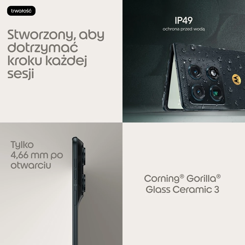 Motorola „razr fold“ 20,6 cm (8,09 colio) dviejų SIM kortelių „Android 16.0“ 5G USB C tipo 16 GB 512 GB 6000 mAh Juodas