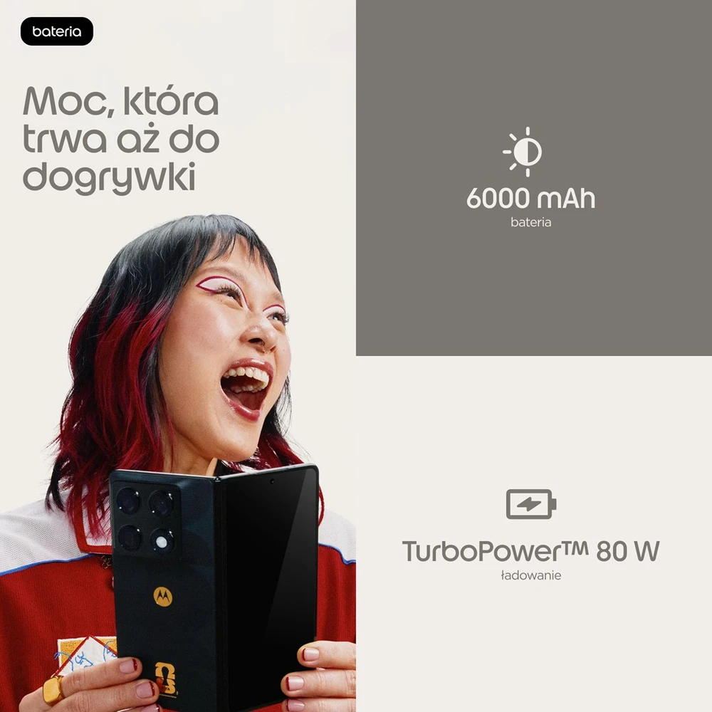 Motorola „razr fold“ 20,6 cm (8,09 colio) dviejų SIM kortelių „Android 16.0“ 5G USB C tipo 16 GB 512 GB 6000 mAh Juodas