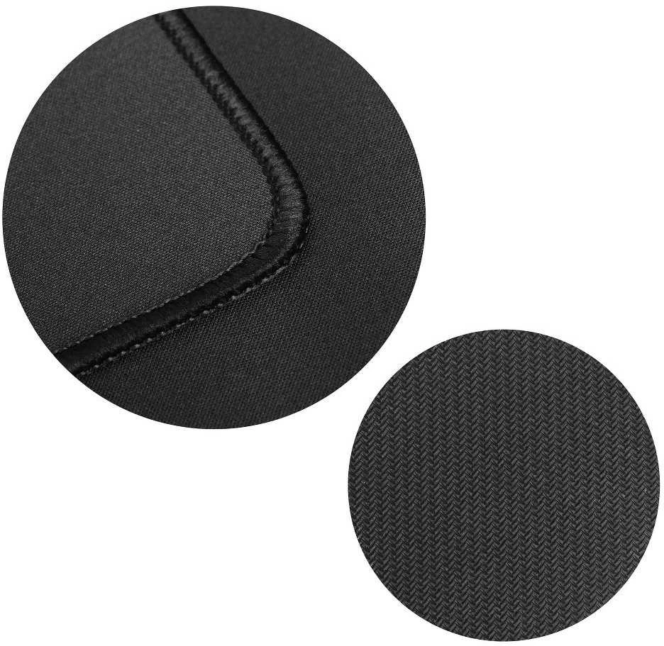 Oem PTC Pelės kilimėlis žaidimams 350x250x3mm, juodas/ juodas stitching