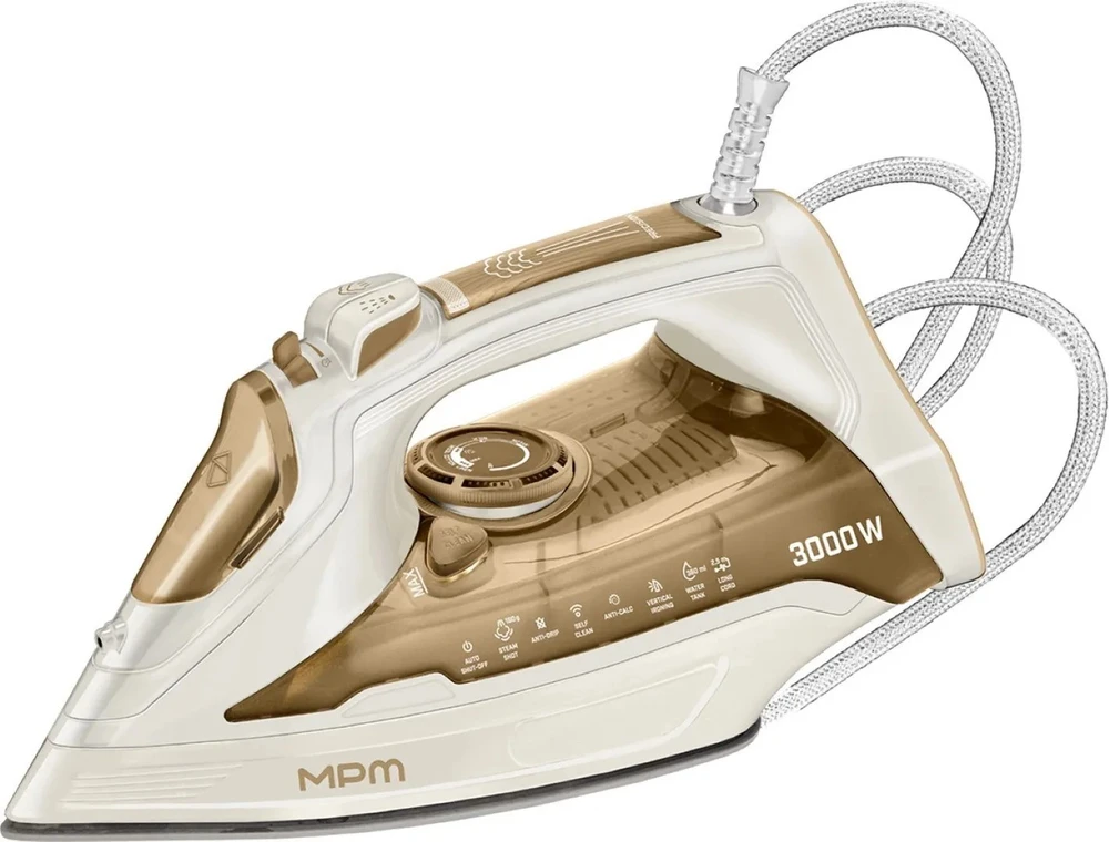 MPM MZE-31 Garų lygintuvas 3500 W Mėlyna, Juodas