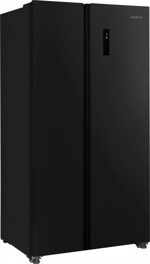 MPM‑563‑SBS‑16/D Side by Side Total No Frost Šaldytuvas 532 l Juodas