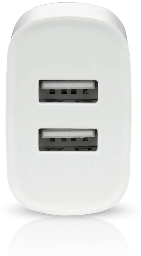 MS USB Įkroviklis - everActive SC-220 12W Dviejų USB-A prievadų Išmanusis Įkrovimas, Balta