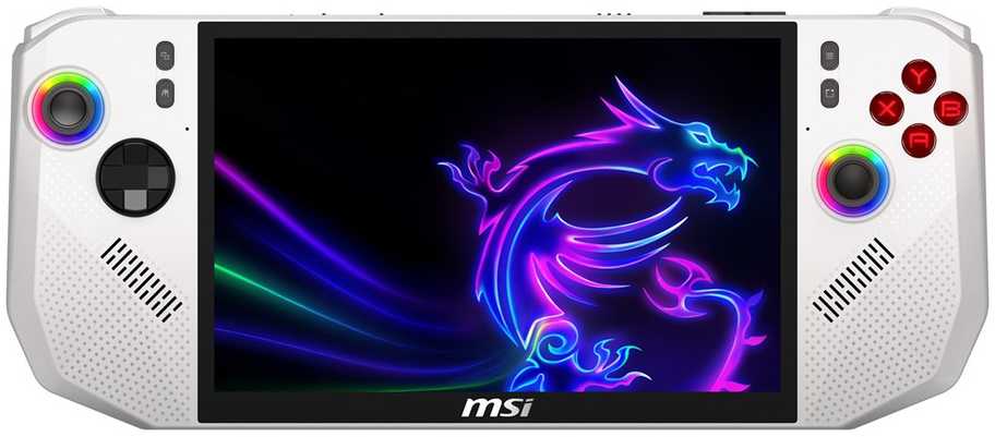MSI Claw A8 BZ2EM-025PL portable game console 20.3 cm (8") 1 TB Jutiklinis ekranas Wi-Fi Baltas