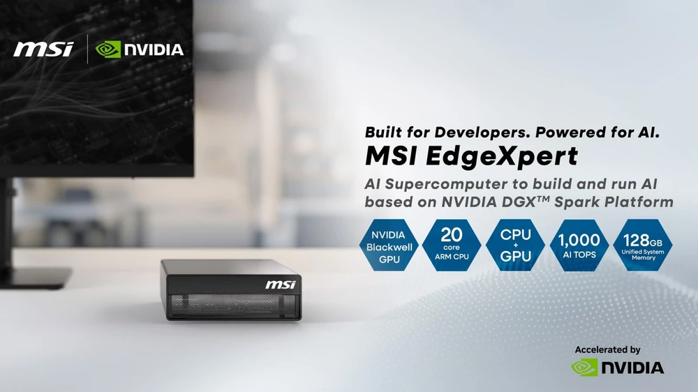 MSI EdgeXpert NVIDIA GB10 | RAM 128GB | 4TB SSD