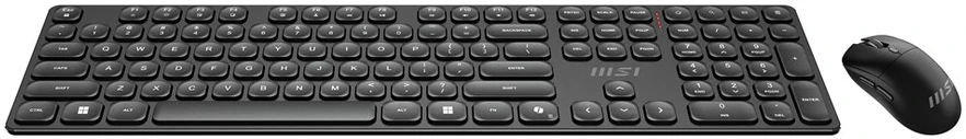 Klaviatūra MSI | FORGE K210 | Klaviatūros ir pelės rinkinys | Wireless | su pele | US | Scissor | Juodas