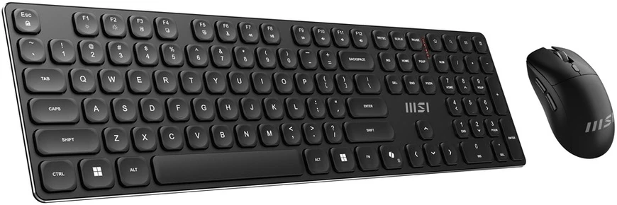 Klaviatūra MSI | FORGE K210 | Klaviatūros ir pelės rinkinys | Wireless | su pele | US | Scissor | Juodas