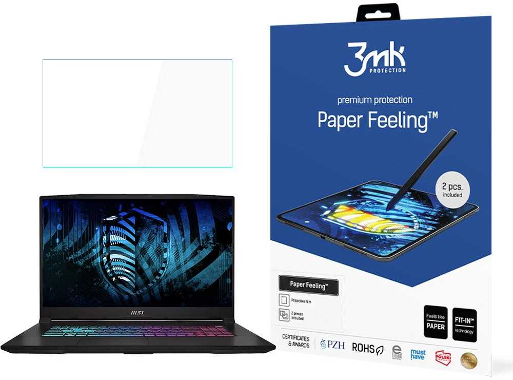 3Mk Protection MSI Katana 17,3" - iki 19" 3mk Paper Feeling