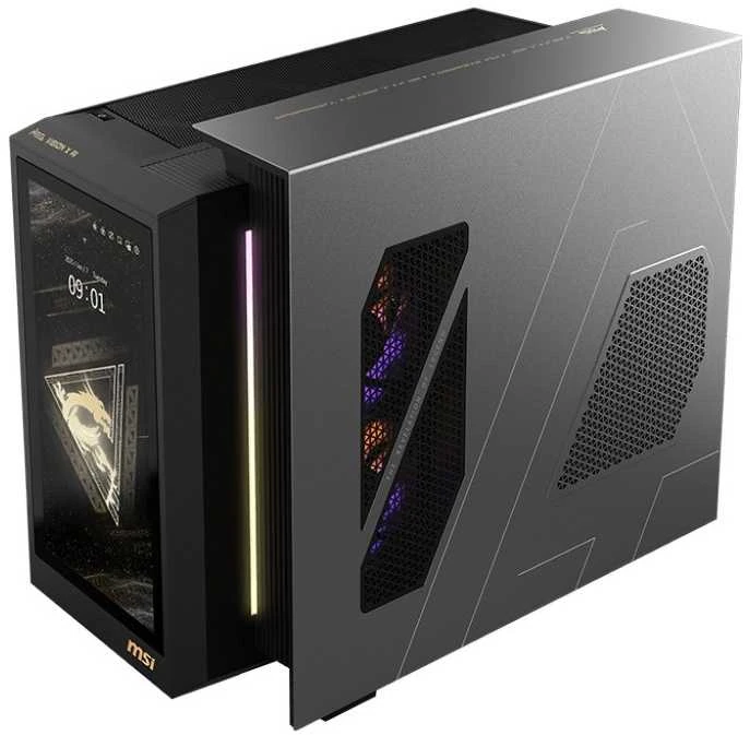 Stacionarus kompiuteris MSI 3 colių įstrižainė MEG Vision X AI 2NVV7-004EU Ultra 7 265K 32GB DDR5 SSD 2TB GeForce RTX 5080 16GB VENTUS 3X BE200 WiFi 7+BT Win11 juoda