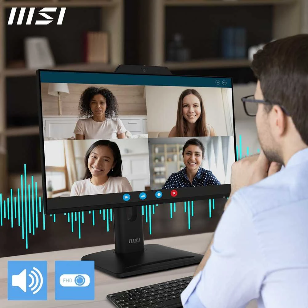 Monitorius MSI PRO MP242PMG / 23.8″ / FHD / IPS / 120Hz / 1ms (MPRT) / juodos spalvos – adjustable stand