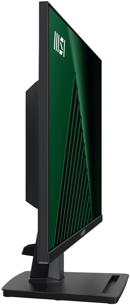 MSI Pro MP245G 24 colių monitorius, FHD (1920 x 1080), 100Hz, IPS, 1 ms, 1x HDMI 1.4b, 1x DP 1.2a išvestis, 1x D-Sub (VGA), įmontuoti garsiakalbiai, apsauga nuo akinimo, apsauga nuo mirgėjimo, mažiau Mėlyna šviesos, TÜV sertifikuotas, VESA, Kensington, Juodas