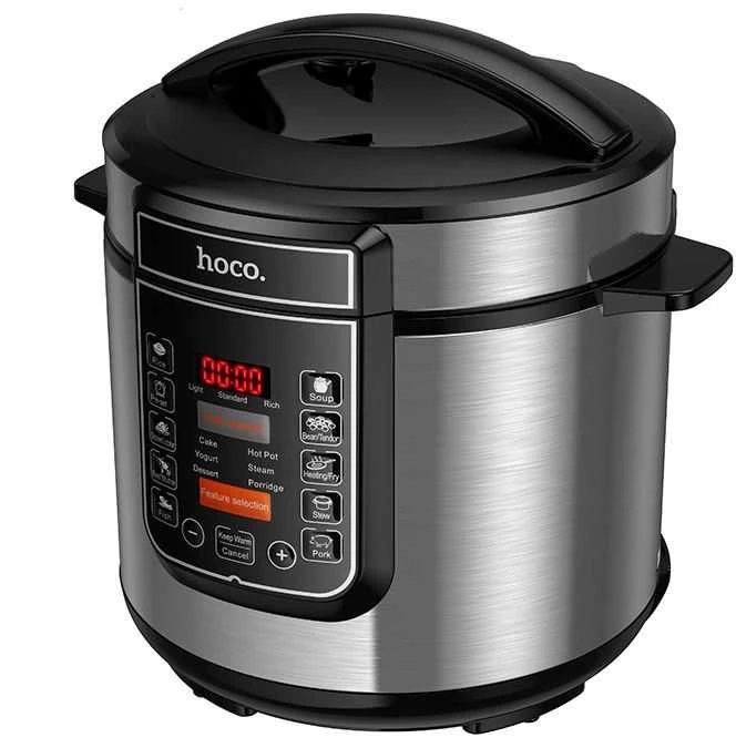 Daugiafunkcinis elektrinis greitpuodis Hoco 6L HJD27A juodas