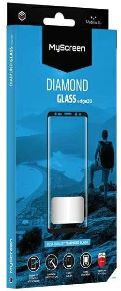 MyScreen MS Diamond Glass Edge 3D One Plus 8 Pro juodos spalvos krašteliu , Apsauginis stiklas telefonui