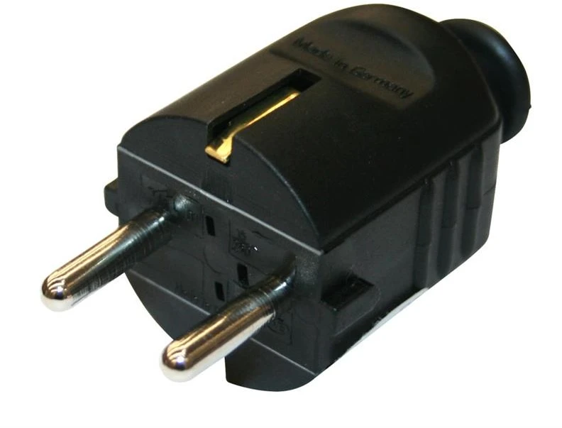 N_L Kištukas N&L, 3P, 16A, 250V, juodos spalvos