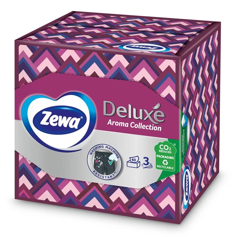 Vienkartinės servetėlės ZEWA DELUXE AROMA, 3 sl., 60 vnt.