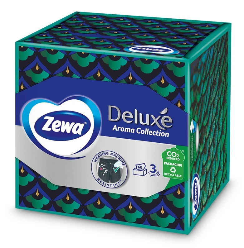 Vienkartinės servetėlės ZEWA DELUXE AROMA, 3 sl., 60 vnt.