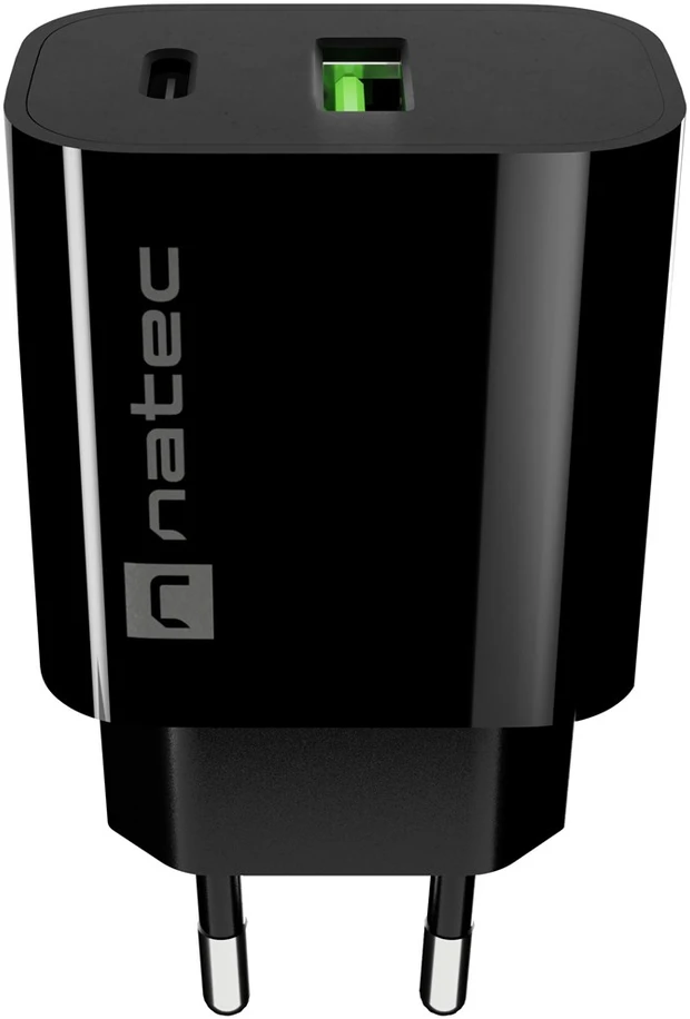 NATEC NUC-2397 mobiliojo įrenginio įkroviklis universalus juodas AC greitasis įkrovimas patalpoms
