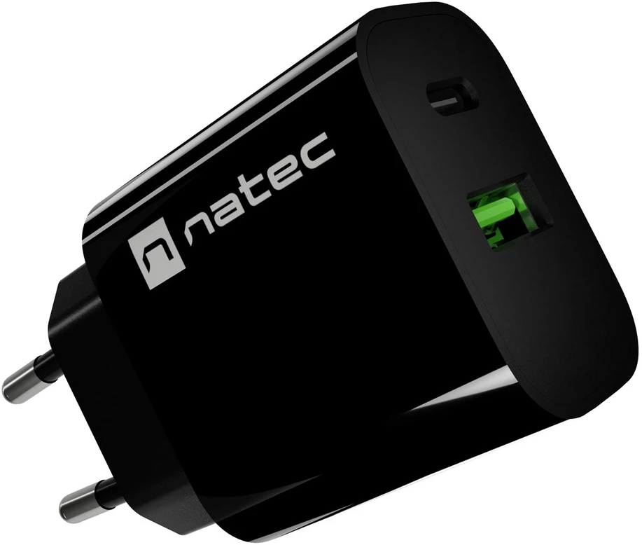 NATEC NUC-2397 mobiliojo įrenginio įkroviklis universalus juodas AC greitasis įkrovimas patalpoms