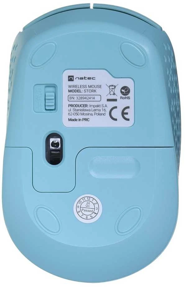 Kompiuterio Pelė - NATEC STORK Belaidė Optinė 1600 DPI USB Type-A Ambidextrinė