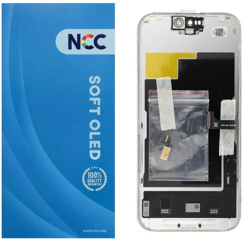 NCC LCD ekranas, skirtas iPhone 15 Pro, minkštas, Oled, 120 Hz (palaiko IC transplantaciją)