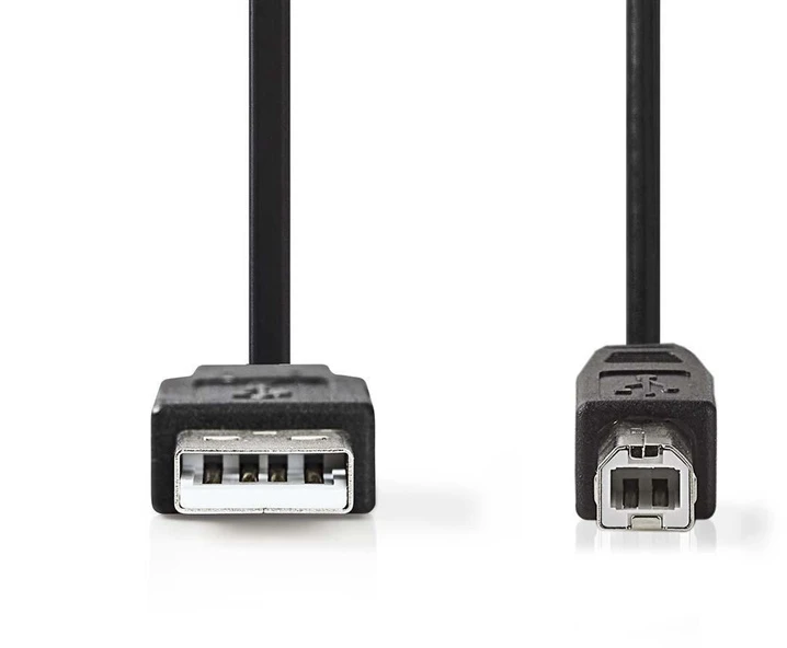 Kabelis NEDIS USB Type A M, USB Type B M, 3m, juodas