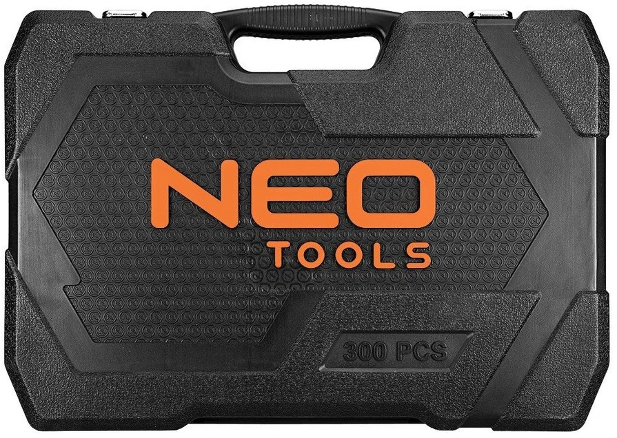 Neo Tools 300 dalių įrankių rinkinys su satino apdaila