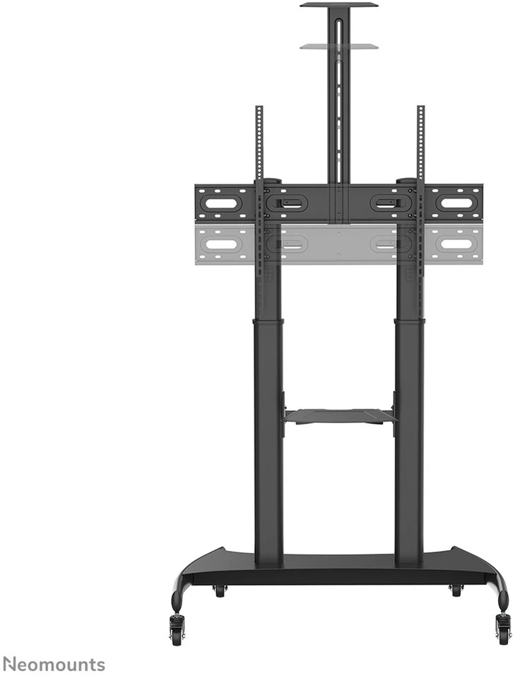 Laikiklis NeoMounts mobilus plokščiaekranis grindų stovas (aukštis: 128-160 cm), 60-100", c:Juodas