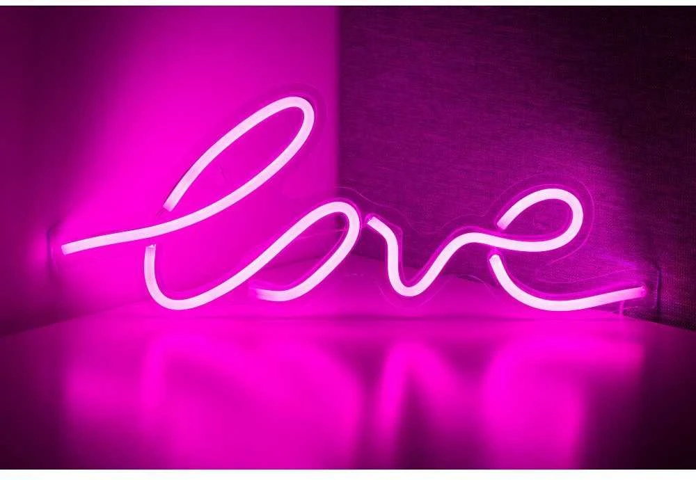 OEM neoninis LED USB - LOVE modeliai