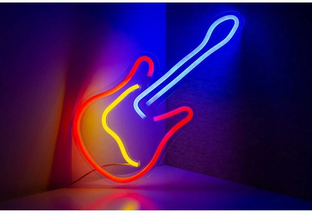 Oem NEON NA ŚCIANĘ LED na USB - Gitara modelis