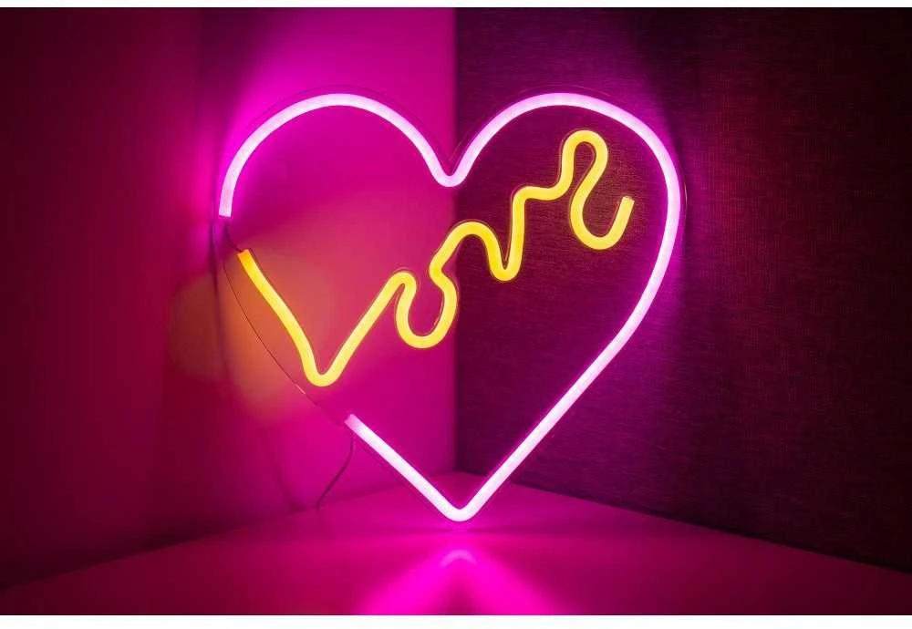 Oem NEON NA ŚCIANĘ LED na USB - Love 2 modelis