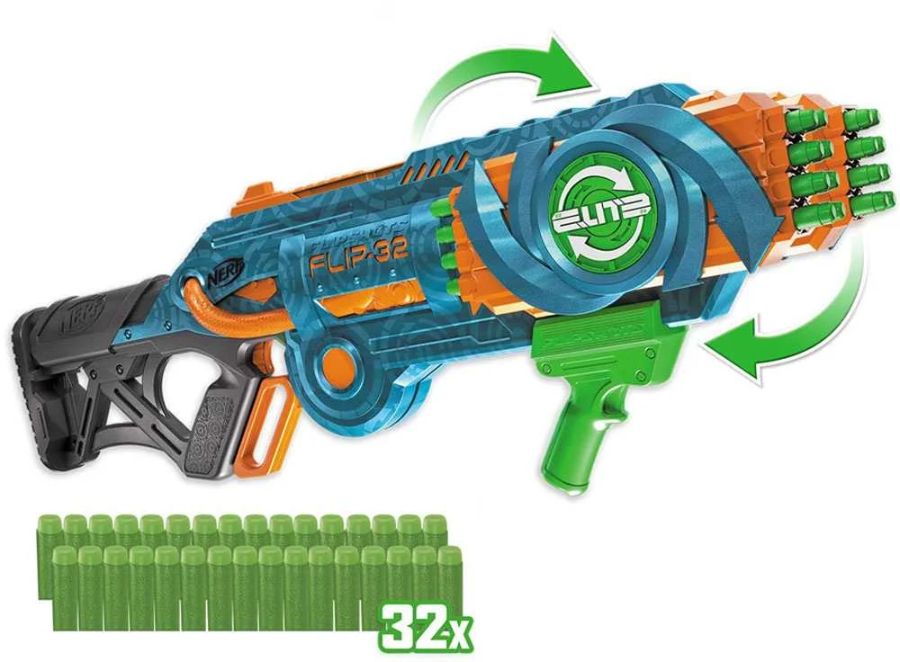 Hasbro „Nerf Pistol Launcher Elite 2.0 Flip-32