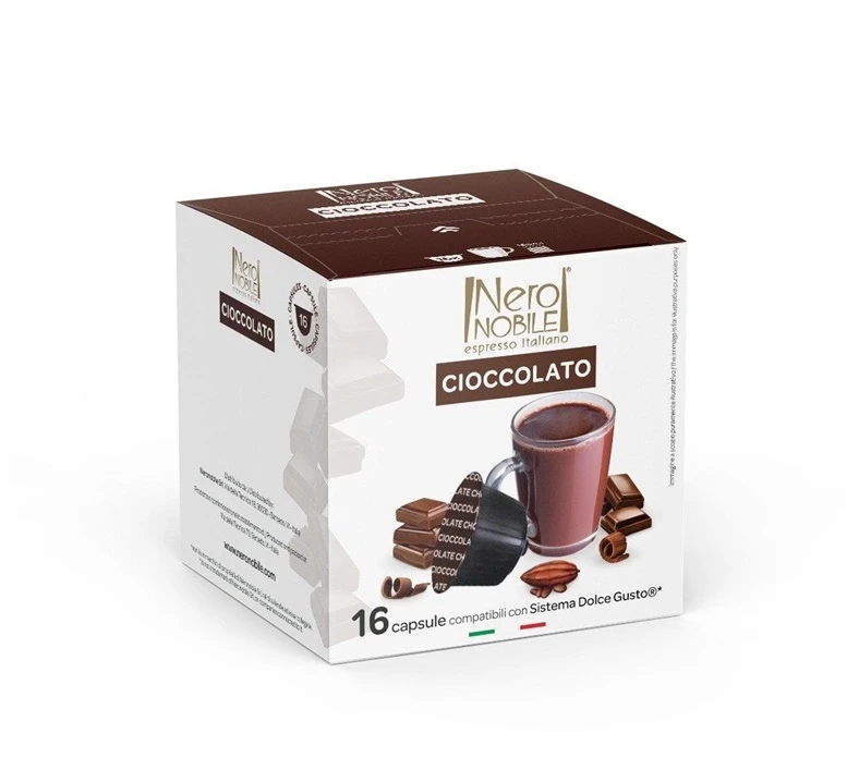 Kavos kapsulės NERONOBILE CIOCCOLATO, 16 vnt.