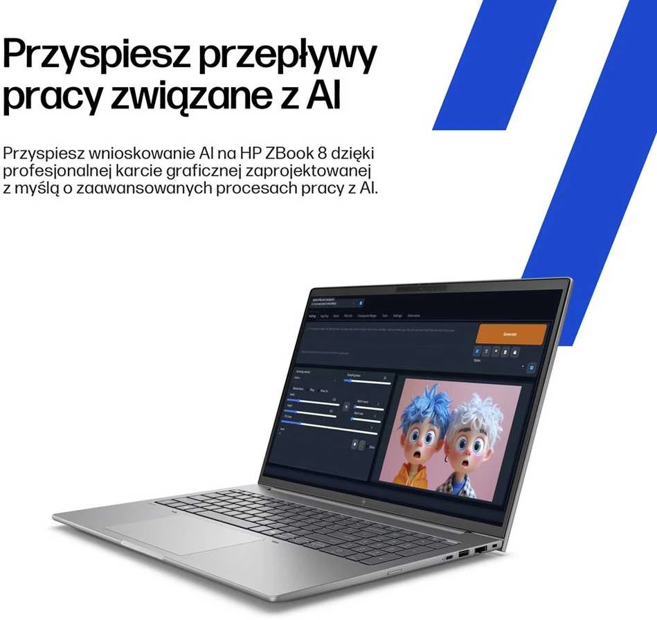 Nešiojamas kompiuteris Hewlett Packard (HP) HP ZBook 8 G1i Intel Core Ultra 7 255H Mobili darbo stotis 35,6 cm (14") WUXGA 16 GB DDR5-SDRAM 1 TB SSD NVIDIA RTX 500 Ada Wi-Fi 7 (802.11be) Windows 11 Pro AI darbo stotis, AI asmeninis kompiuteris Sidabrinis