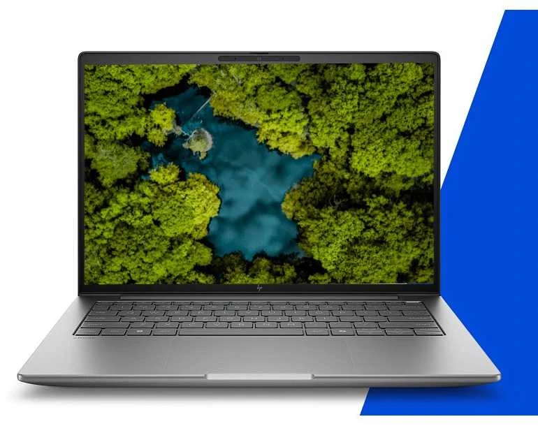 Nešiojamas kompiuteris Hewlett Packard (HP) HP ZBook 8 G1i Intel Core Ultra 7 255H Mobili darbo stotis 35,6 cm (14") WUXGA 16 GB DDR5-SDRAM 1 TB SSD NVIDIA RTX 500 Ada Wi-Fi 7 (802.11be) Windows 11 Pro AI darbo stotis, AI asmeninis kompiuteris Sidabrinis