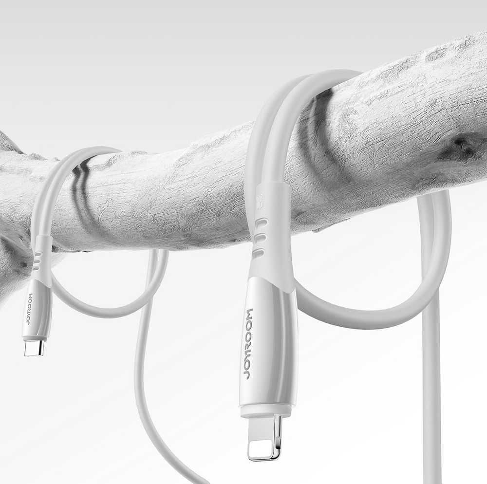 „Joyroom S-A59 Vibrant Series“ 30 W USB-C – „Lightning“ laidas, 1,2 m, baltas