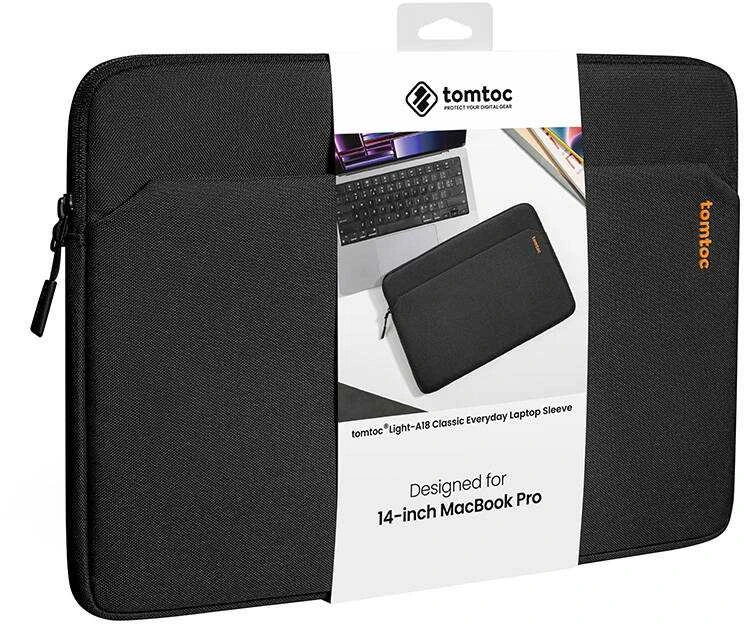 Nešiojamas kompiuteris Sleeve 14'' Tomtoc Light-A18 (juodas)