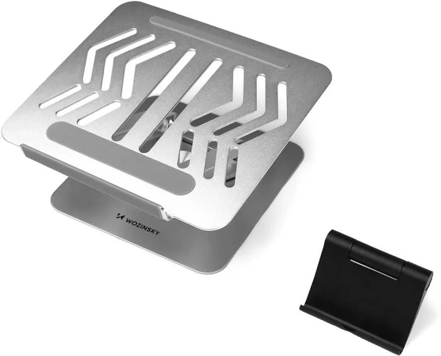 Wozinsky WRS-CPY84SS Aluminum nešiojamo kompiuterio stovas – sidabro spalvos