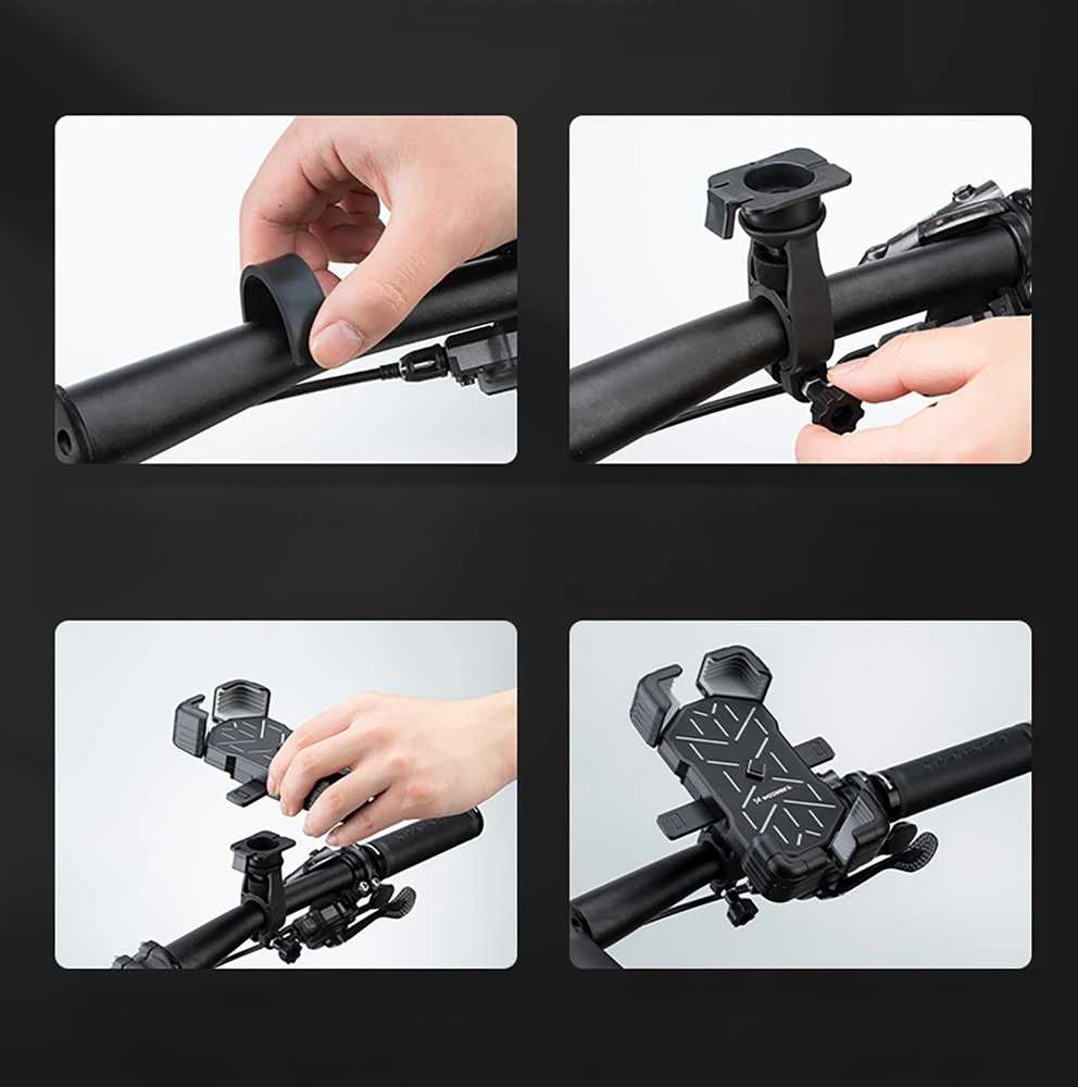 Wozinsky WUD-01B Handlebar Phone Holder for Bike - Juodas