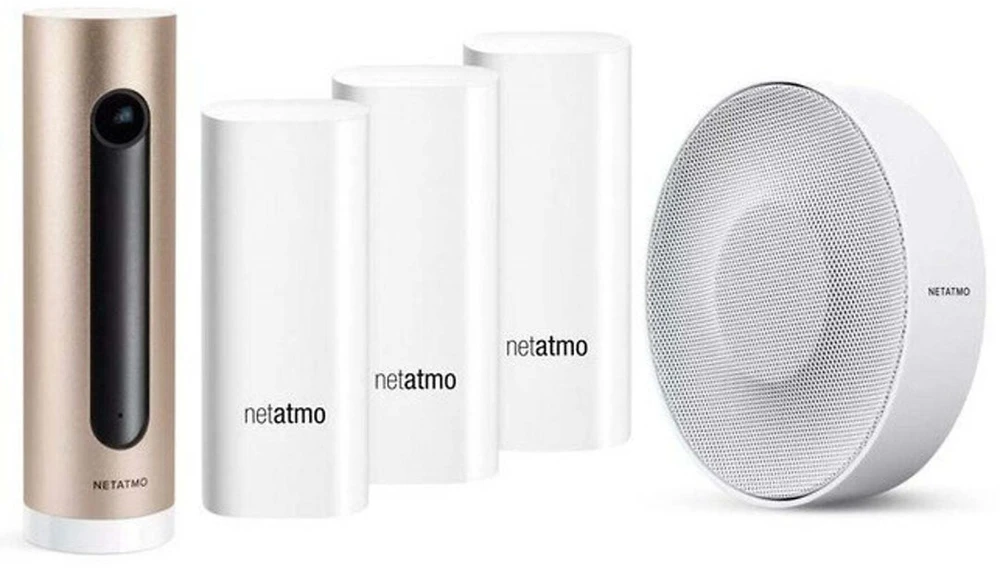 „Netatmo NBU-ICCS“ kamerų rinkinys su jutikliais ir sirena