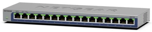 Šakotuvas Tinklo Įranga - Netgear GS116-300EUS 16-Port Gigabit Ethernet Switch