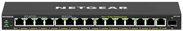 Šakotuvas NETGEAR 16PT GE Plus jungiklis su POE+