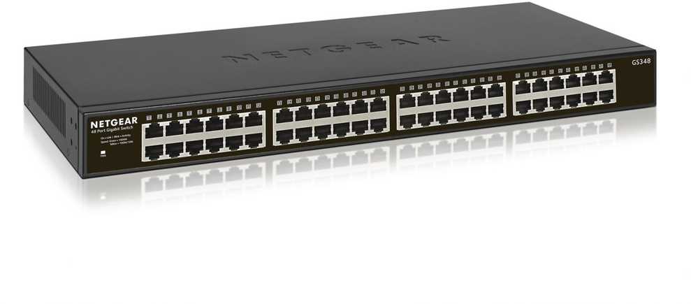 NETGEAR GS348 Unmanaged Gigabit Ethernet (10/100/1000) 1U Juodas