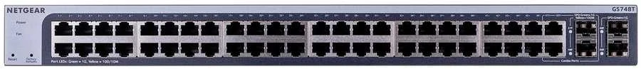 Šakotuvas NETGEAR GS748Tv6 valdomas L2/L3/L4 gigabito eternetas (10/100/1000)