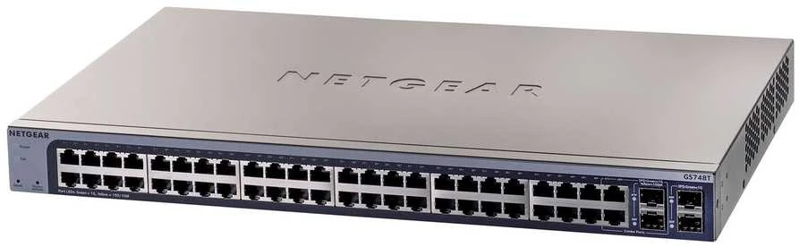 Šakotuvas NETGEAR GS748Tv6 valdomas L2/L3/L4 gigabito eternetas (10/100/1000)