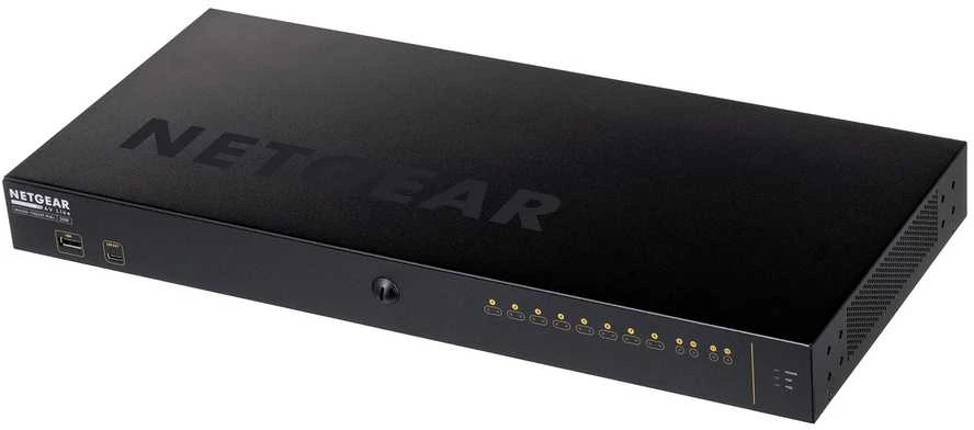 Šakotuvas NETGEAR 12 prievadų AV linija M4250-10G2XF-PoE+ 8x1G PoE+ 240W 2x1G 2xSFP+ valdomas jungiklis