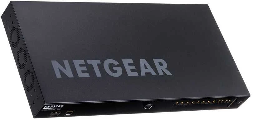 Šakotuvas NETGEAR 12 prievadų AV linija M4250-10G2XF-PoE+ 8x1G PoE+ 240W 2x1G 2xSFP+ valdomas jungiklis